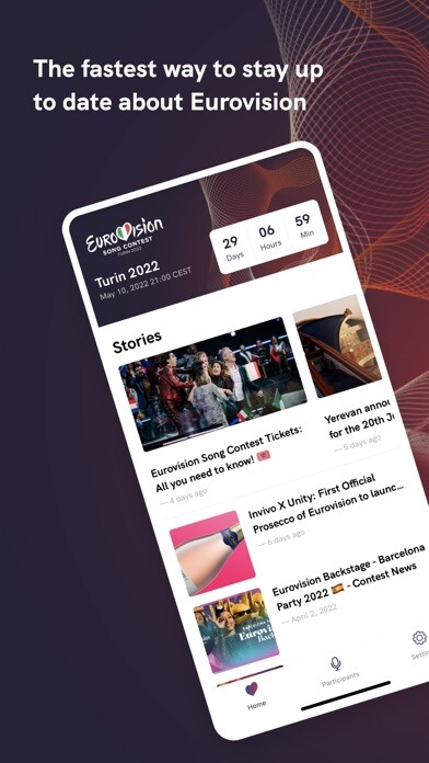 Emulate iPhone app Eurovision Song Contest using MyAndroid