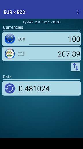 Run android online APK Euro x Belize Dollar from MyAndroid or emulate Euro x Belize Dollar using MyAndroid