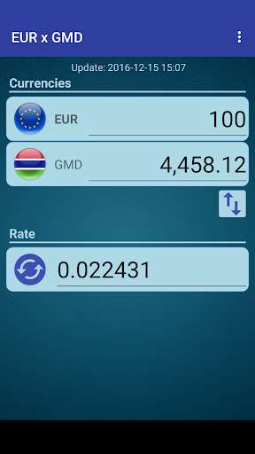 Run android online APK Euro x Gambian Dalasi from MyAndroid or emulate Euro x Gambian Dalasi using MyAndroid
