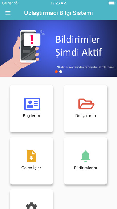 Emulate iPhone app e-Uzlaştırmacı using MyAndroid