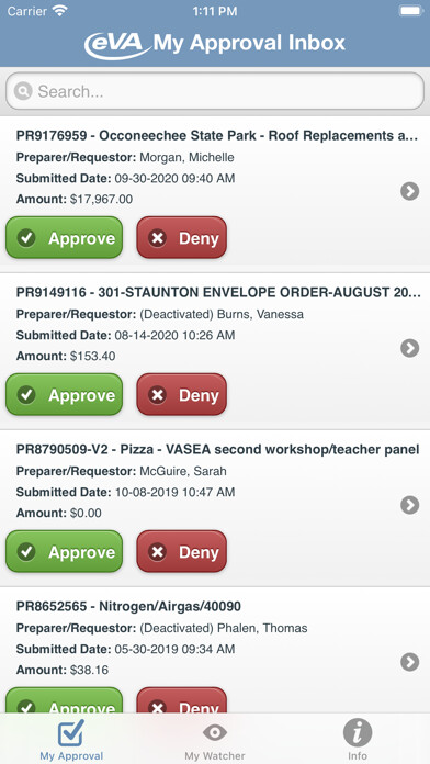 Emulate iPhone app eVA Mobile 4 Approvers using MyAndroid Emulate iPhone app eVA Mobile 4 Approvers using MyAndroid