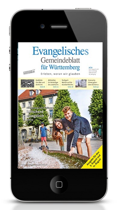 Emulate iPhone app Evangelisches Gemeindeblatt using MyAndroid