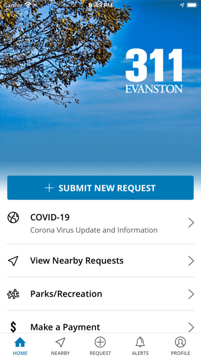 Emulate iPhone app Evanston 311 using MyAndroid Emulate iPhone app Evanston 311 using MyAndroid
