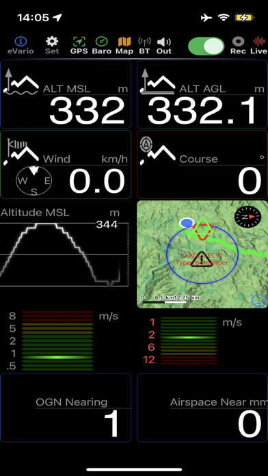 Emulate iPhone app eVario2 - Variometer Pro using MyAndroid Emulate iPhone app eVario2 - Variometer Pro using MyAndroid