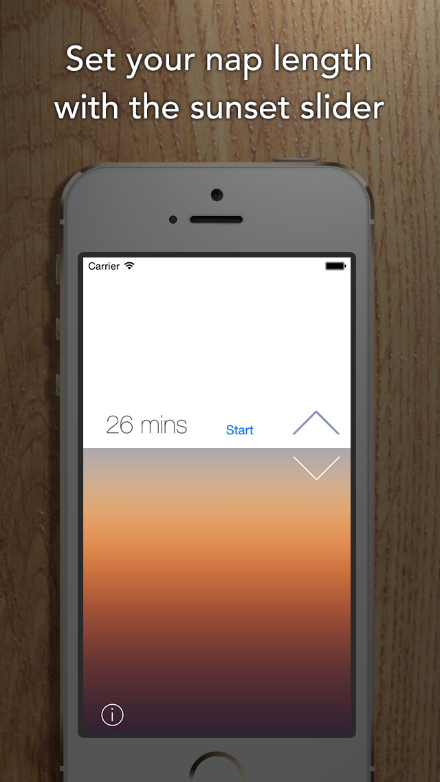 Emulate iPhone app Eve Alarm: Power Nap using MyAndroid