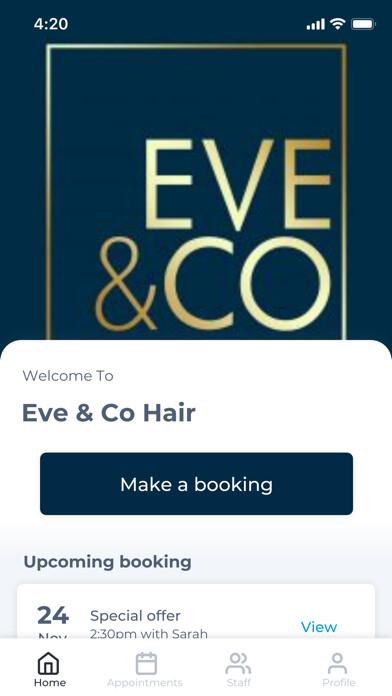 Emulate iPhone app Eve & Co Hair using MyAndroid Emulate iPhone app Eve & Co Hair using MyAndroid