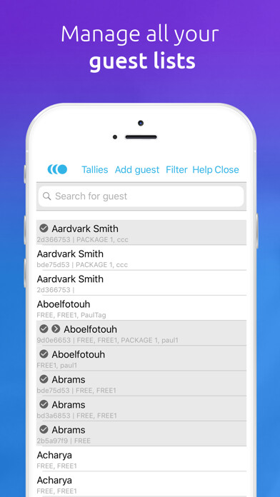 Emulate iPhone app Event Check-in - Qflow.io using MyAndroid