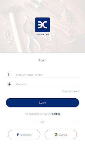 Run android online APK EventClap from MyAndroid or emulate EventClap using MyAndroid