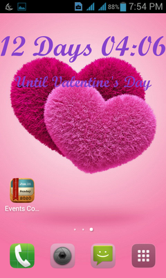 Emulate Android APK Event Countdown Live Wallpaper