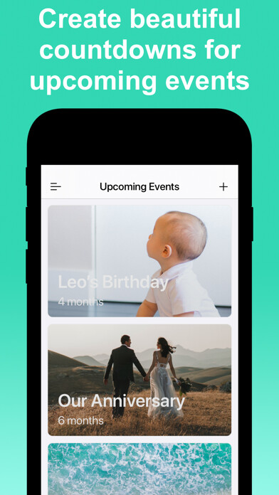 Emulate iPhone app Event Countdown Timer & Widget using MyAndroid