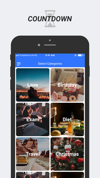 Emulate iPhone app Event Countdown : Time Until using MyAndroid