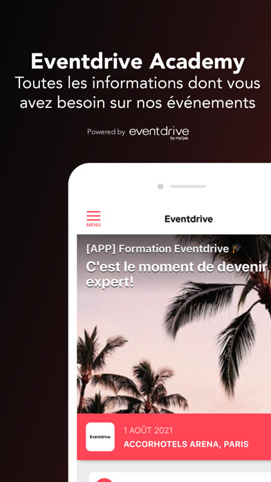 Emulate iPhone app Eventdrive Academy using MyAndroid