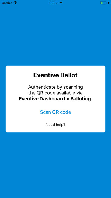 Emulate iPhone app Eventive Ballot using MyAndroid