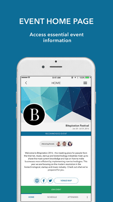 Emulate iPhone app Eventory - for better events using MyAndroid Emulate iPhone app Eventory - for better events using MyAndroid