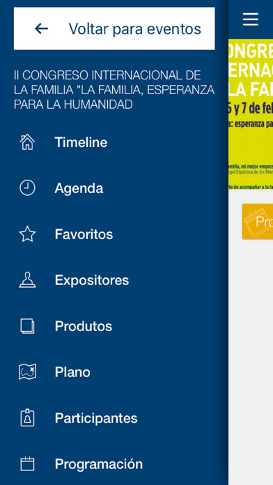 Emulate iPhone app Eventos UTPL using MyAndroid