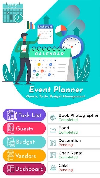 Run android online APK Event Planner - Guests, To-do, Budget Management from MyAndroid or emulate Event Planner - Guests, To-do, Budget Management using MyAndroid