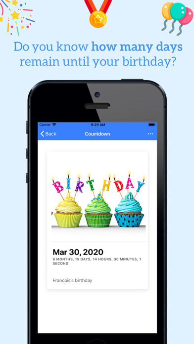 Emulate iPhone app Events Countdown Tracker using MyAndroid Emulate iPhone app Events Countdown Tracker using MyAndroid