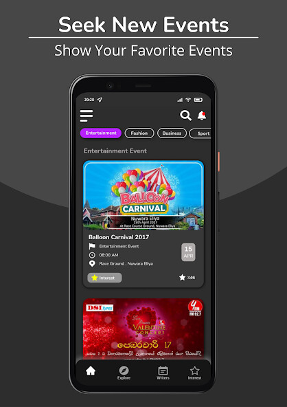 Run android online APK Event Seek Out: ESO - Find All from MyAndroid or emulate Event Seek Out: ESO - Find All using MyAndroid