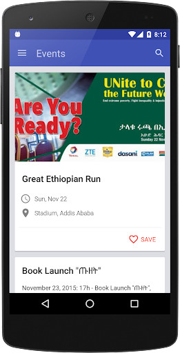 Emulate Android APK Events Ethiopia