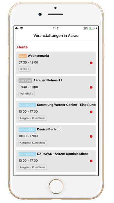 Emulate iPhone app Events in Aarau using MyAndroid Emulate iPhone app Events in Aarau using MyAndroid