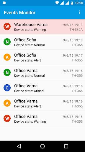 Run android online APK Events Monitor from MyAndroid or emulate Events Monitor using MyAndroid