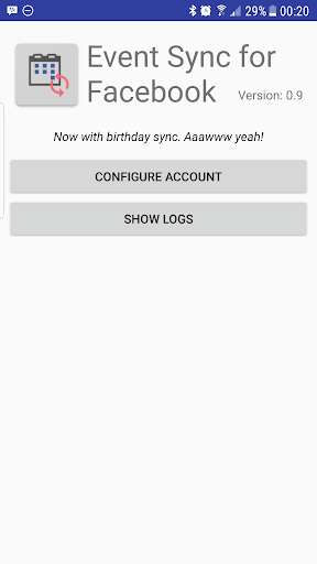 Run android online APK Event Sync for Facebook from MyAndroid or emulate Event Sync for Facebook using MyAndroid Run android online APK Event Sync for Facebook from MyAndroid or emulate Event Sync for Facebook using MyAndroid