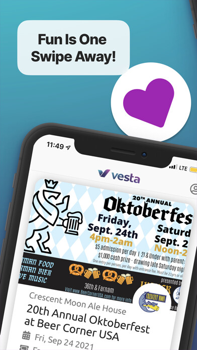 Emulate iPhone app Event Vesta using MyAndroid