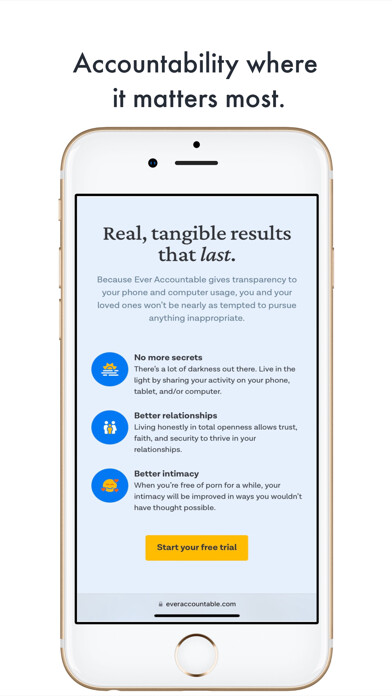 Emulate iPhone app Ever Accountable using MyAndroid