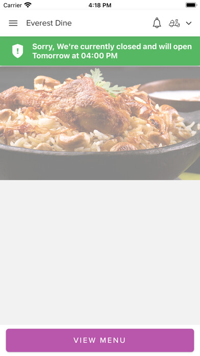Emulate iPhone app Everest Dine Leicester. using MyAndroid Emulate iPhone app Everest Dine Leicester. using MyAndroid
