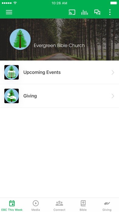 Emulate iPhone app Evergreen Bible Church using MyAndroid Emulate iPhone app Evergreen Bible Church using MyAndroid