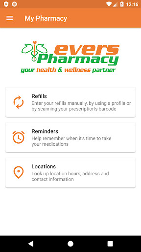 Run android online APK Evers Pharmacy from MyAndroid or emulate Evers Pharmacy using MyAndroid