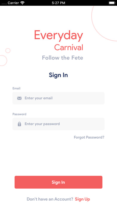 Emulate iPhone app Everyday Carnival using MyAndroid
