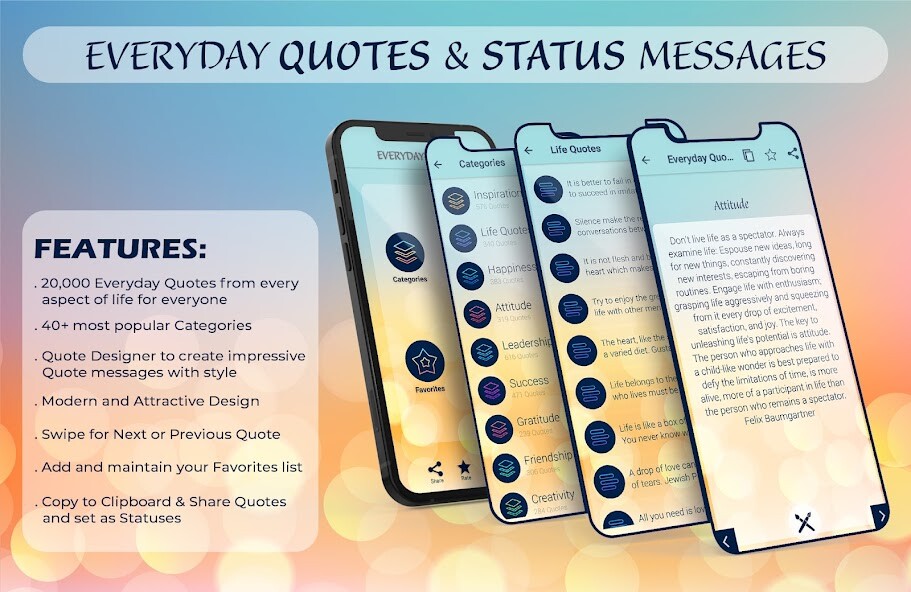 Run android online APK Everyday Quotes Collection from MyAndroid or emulate Everyday Quotes Collection using MyAndroid