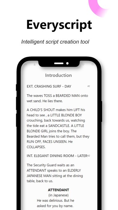 Emulate iPhone app Everyscript for screenwriter using MyAndroid