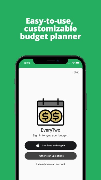 Emulate iPhone app EveryTwo: Biweekly Budgeting using MyAndroid Emulate iPhone app EveryTwo: Biweekly Budgeting using MyAndroid