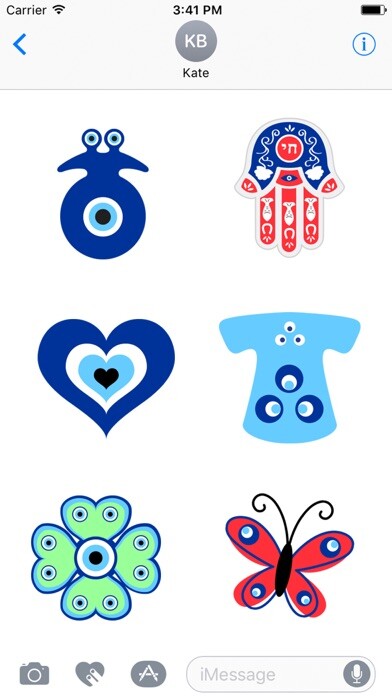 Emulate iPhone app Evil Eye Stickers, Nazar Protection, Set 1 using MyAndroid Emulate iPhone app Evil Eye Stickers, Nazar Protection, Set 1 using MyAndroid