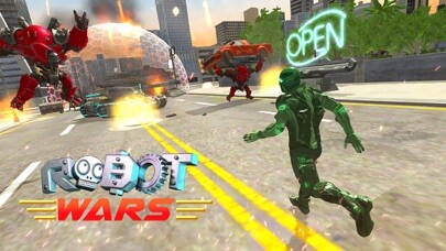 Emulate iPhone app Evil Robot Fight Simulator using MyAndroid