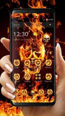 Emulate Android APK Evil Skull Fire Theme Emulate Android APK Evil Skull Fire Theme