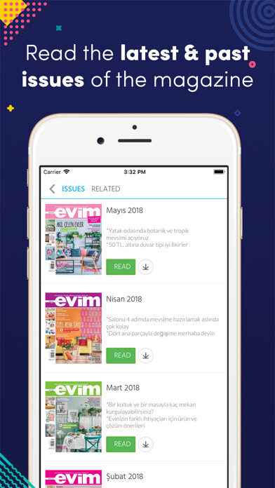 Emulate iPhone app Evim Dergisi using MyAndroid