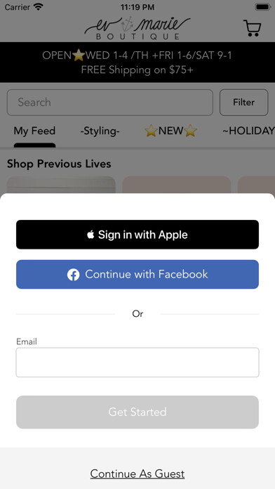 Run android online APK Ev Marie Boutique from MyAndroid or emulate Ev Marie Boutique using MyAndroid