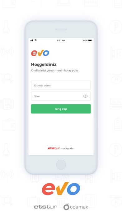 Emulate iPhone app EVO APP – Etstur ve Odamax using MyAndroid