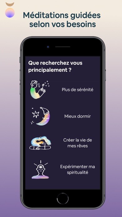 Emulate iPhone app evolum Méditation using MyAndroid
