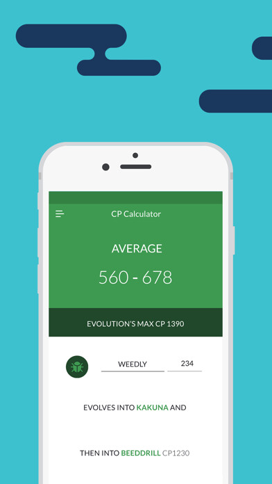 Emulate iPhone app Evolution CP & IV Calculator using MyAndroid Emulate iPhone app Evolution CP & IV Calculator using MyAndroid
