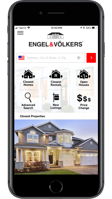 Emulate iPhone app EV Real Estate Search using MyAndroid