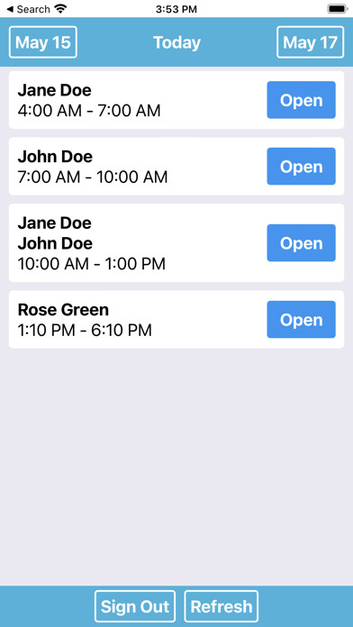 Emulate iPhone app EVV Time using MyAndroid