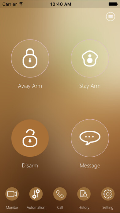 Emulate iPhone app e wifi gsm alarm system using MyAndroid Emulate iPhone app e wifi gsm alarm system using MyAndroid
