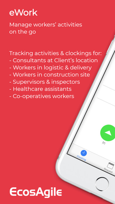 Emulate iPhone app eWork Clocking Time Task Track using MyAndroid