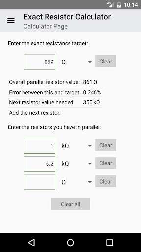 Run android online APK Exact Resistor Calculator from MyAndroid or emulate Exact Resistor Calculator using MyAndroid Run android online APK Exact Resistor Calculator from MyAndroid or emulate Exact Resistor Calculator using MyAndroid