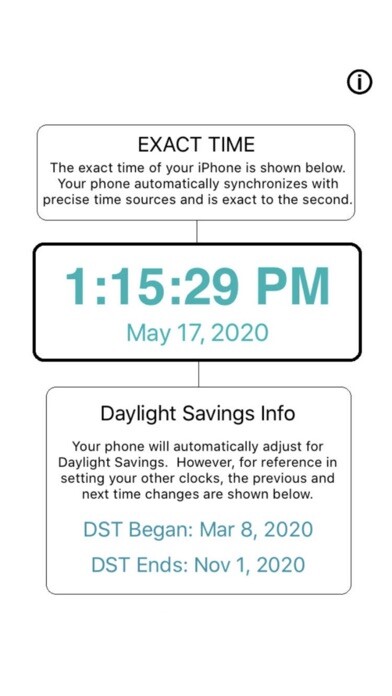Emulate iPhone app Exact Time - With DST Dates using MyAndroid