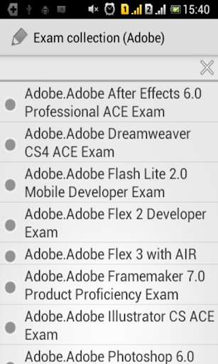 Emulate Android APK Exam collection (Adobe) Emulate Android APK Exam collection (Adobe)